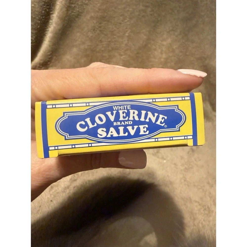 Cloverine Salve White Petrolatum Tin Box‎ Discontinued - 1 ounce NEW OLD STOCK